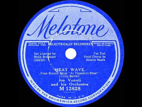 1933 Joe Venuti - Heat Wave (Dolores Reade, vocal)