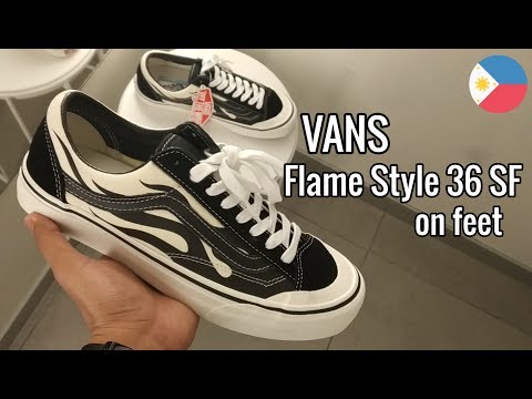 Vans Flame Style 36 SF on feet