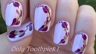 TOOTHPICK NAIL ART #6 - DIY Easy Heart Shaped Design