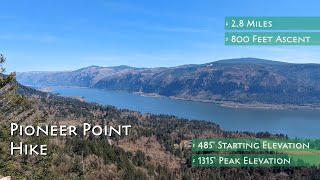 Review of the hike to Pioneer Point on the Cape Horn Trail with footage of its features and terrain.
