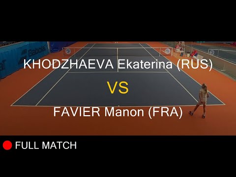 KHODZHAEVA Ekaterina (RUS) VS FAVIER Manon (FRA) - Open Super 12 Auray 2020
