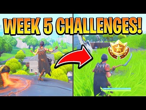 fortnite week 5 challenges guide giant rock man star secret star battle royale season 7 - fortnite free 5 stars
