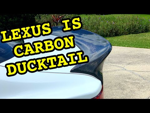 2014-2020 LEXUS IS CARBON FIBER DUCKTAIL INSTALL! Plus a BIG A$$ TRUCK