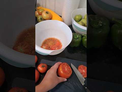 EASY one hour canned salsa. #salsa #canning #easy #food #homemade #garden #foodie