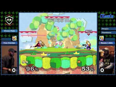 CT GamerCon 2025 SSBM - Foxy Grandpa (Sheik) vs. Nouns | Aklo (Fox) - Melee WF
