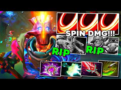 JUGGERNAUT Pure Spin Blade Dmg 100% Counter Skill Everyone All Insane - Dota 2