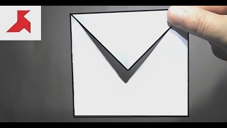 Оригами конверт из бумаги А4