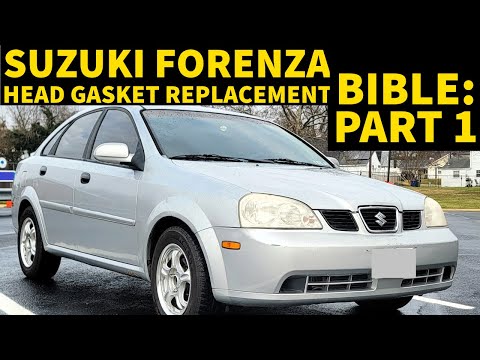 SUZUKI FORENZA HEAD GASKET REPAIR PART 1: EVERYTHING TO DO BEFORE PULLING CAMS & MANIFOLDS