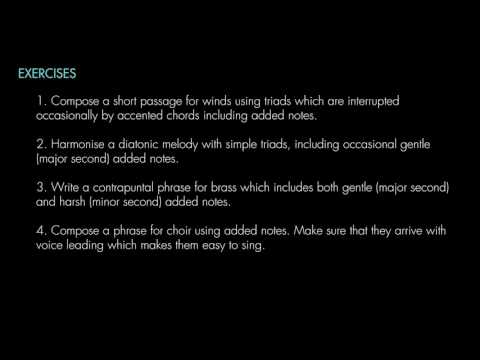 Modern Harmony - Lesson 3: Added Notes (exercises)