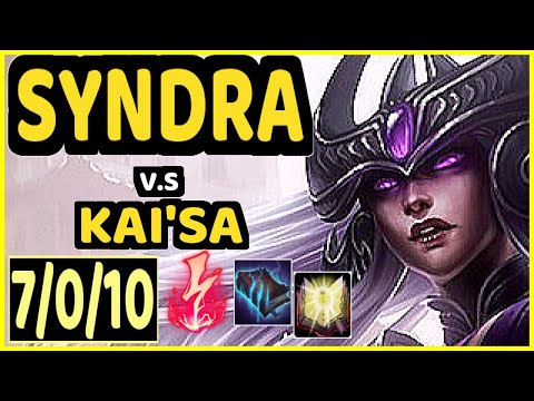 SARKIS (SYNDRA) vs KAI'SA - 7/0/10 KDA BOTTOM ADC GAMEPLAY - BR Ranked GRANDMASTER