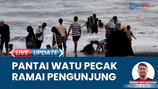 Libur Panjang Lebaran, Pantai Watu Pecak Lumajang Diserbu Wisatawan, Pengunjung Disuguhi View Indah
