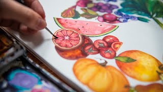 14 Colorful Fruit & Vegetable PAINTING IDEAS