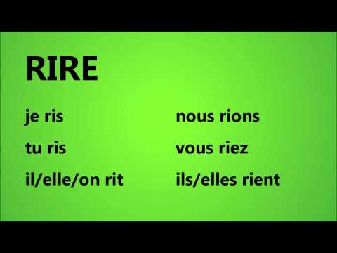 French with Adél - verbe RIRE