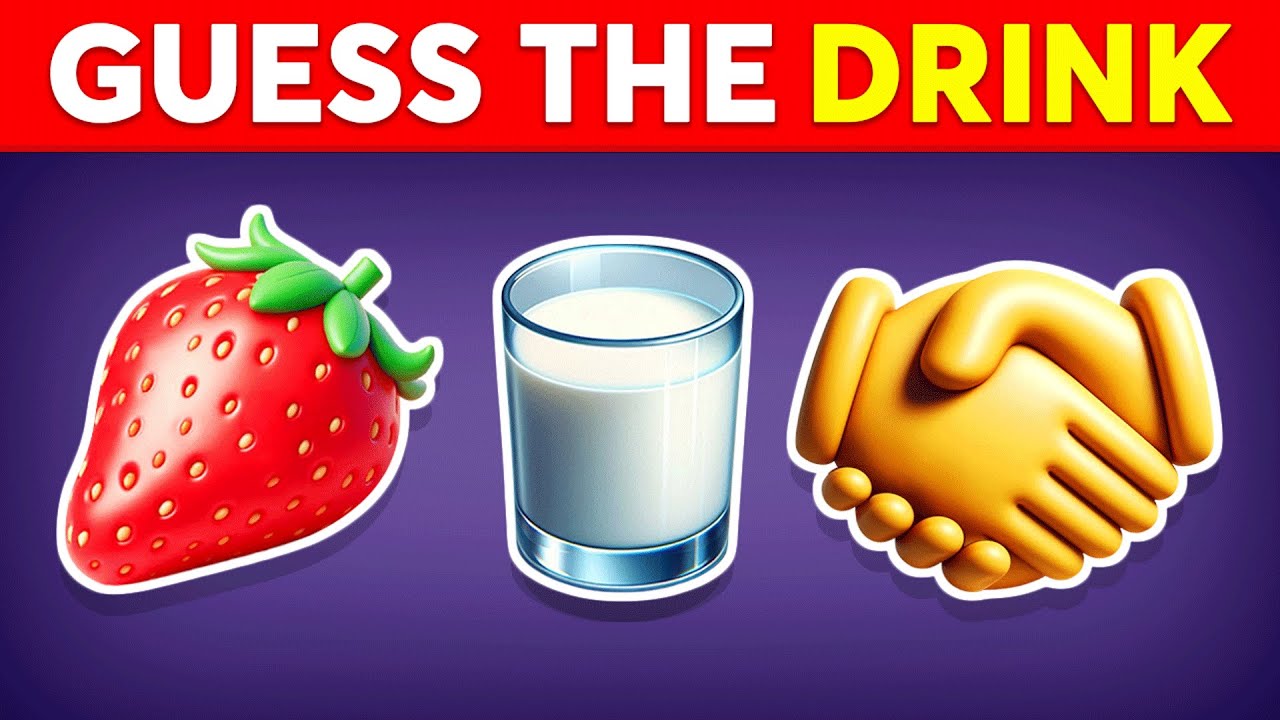 Guess The DRINK By Emoji? 🍹🥤 Monkey Quiz