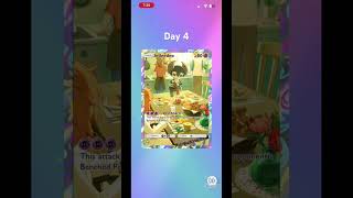 Day four of opening a Pokémon TCG pocket pack 