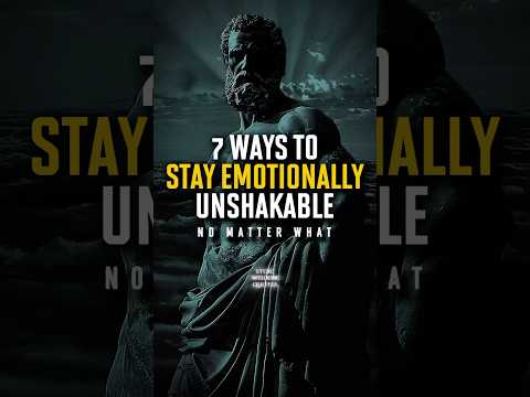 7 Ways To Stay Emotionally Unshakable | Stoic Resilience