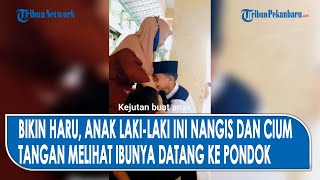 Download lagu MOMEN HARU, Anak Pesantren  Menangis Saat di Jenguk Ibunya mp3