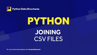 Python CSV Inner Join | Joining Data From Multiple Files