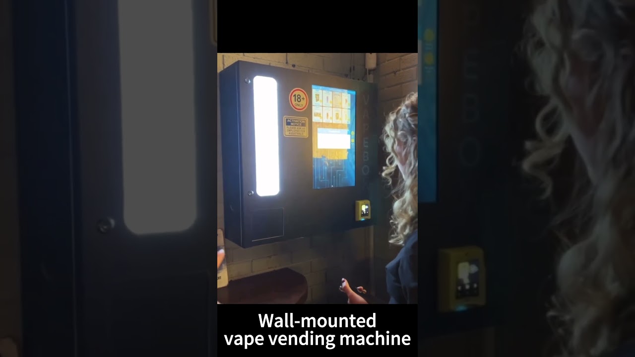 Mini vending machine for vapes and e-cigarettes with card reader   #vendingmachine #vending #vape