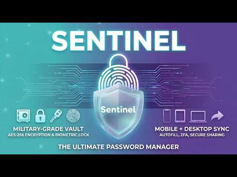 Sentinel: Password & 2FA Vault video thumbnail