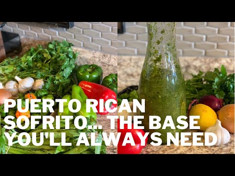 HOW TO MAKE PUERTO RICAN SOFRITO | MY RECIPE FOR A STARTING BASE IN PUERTO RICAN COOKING