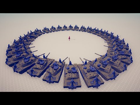 30x TANK vs 100x Sarissa - Totally Accurate Battle Simulator
