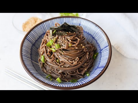 Fácil 10 minutos Macarrão Soba com Gergelim