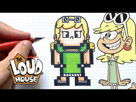 TUTO DESSIN LENI LOUD PIXEL ART BIENVENUE CHEZ LES LOUD