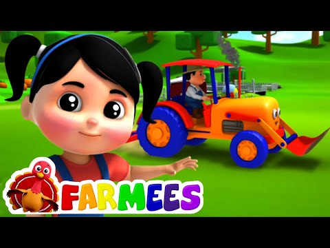 Le ruote del trattore girano | Musica per bambini | Video animati | Farmees Italiano | Filastrocche