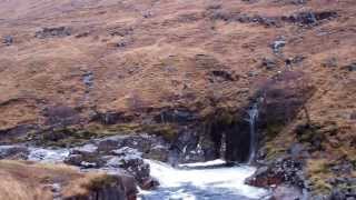 preview picture of video 'Christmas Day Waterfalls Glen Etive Scottish Highlands Of Scotland'