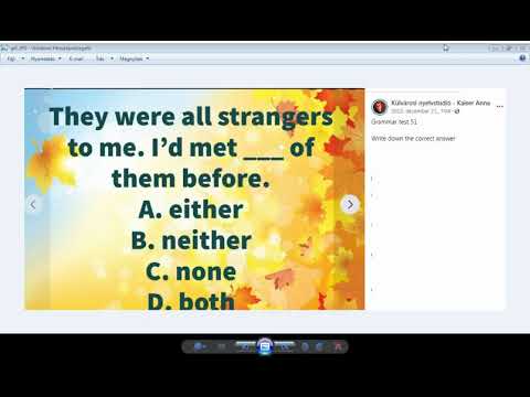 Grammar test 51- Magyarázat