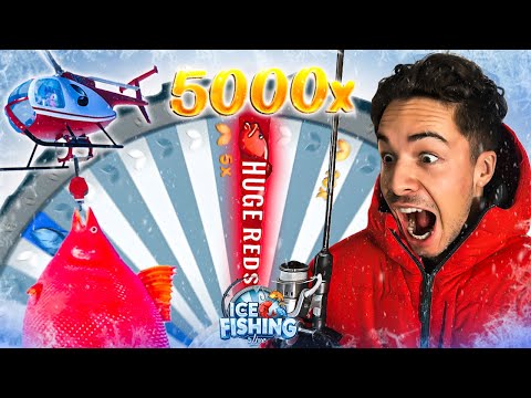 I GOT THE BIGGEST WIN ON THE NEW ICE FISHING!