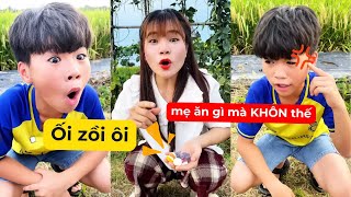 Tổng hợp video siêu hài hước vui nhộn, mẹ khôn lỏi chia kẹo trị con tham ăn và cái kết