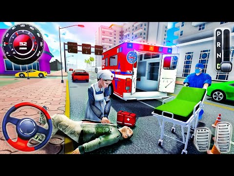 Ambulance Driver Rescue Simulator 2020 - Helicopter Emergency Hero Drive - Android GamePlay