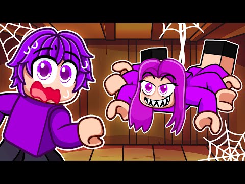Surviving an EVIL SPIDER in Roblox!