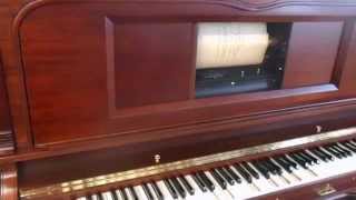 1925 J & C Fischer Ampico Player Piano playing an Ampico Roll