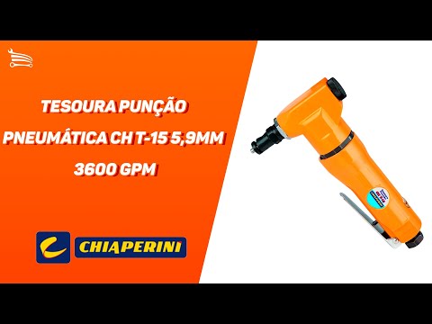Tesoura Punção Pneumática CH T-15 5,9mm 3600 gpm CHIAPERINI-7080 - Video