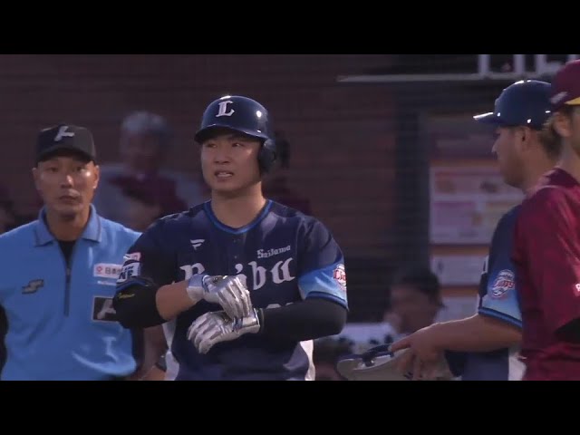 【4回表】速い打球は三遊間を抜く!! ライオンズ・古賀悠斗 タイムリーヒットで追加点!!  2024年6月29日 東北楽天ゴールデンイーグルス 対 埼玉西武ライオンズ