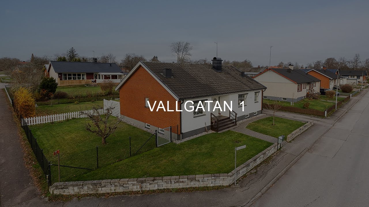 4 rum Villa på Vallgatan 1 Lenhovda Uppvidinge kommun - video