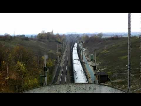 ICE Züge auf der SFS Hannover-Würzburg am Abzweig nach Hildesheim