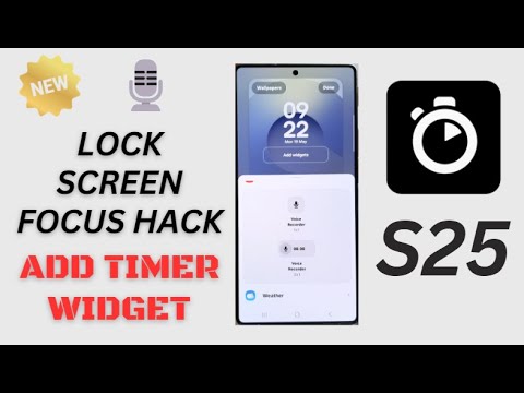 📱 Boost Focus! Put App Timers Widget on Lock Screen | Galaxy S25/S25+/Ultra Guide
