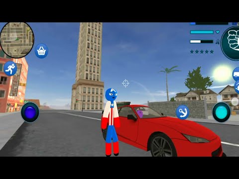 Amazing US police spider stickman rope hero - android gameplay