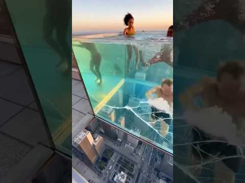 High-Rise Glass Pool Disaster Caught On Cam 😳💥