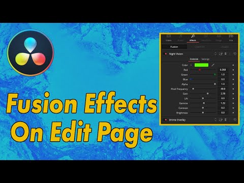 Fusion Effects On The Edit Page In DaVinci Resolve 17