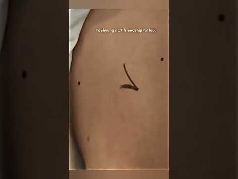 v got 7 no.tatoo😍  😂😂,he got 7 tatoo at very unique place.