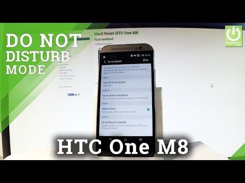 HTC One M8 DO NOT DISTRUB / SILENT Mode