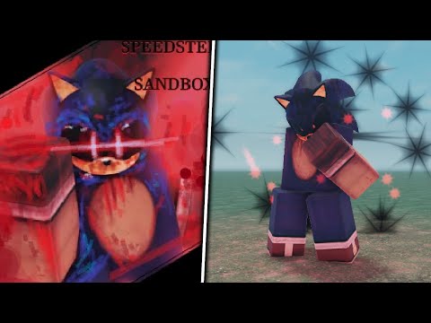 Speedsters Sandbox - How to get SONIC.EXE & Showcase (Sonic Roblox Fangame)