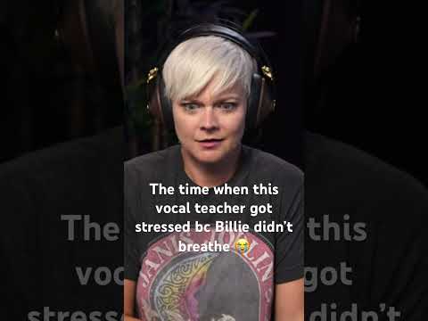|| that time this vocal teacher got stressed bc Billie didn’t breathe 😭 #billieeilish #vocalteacher