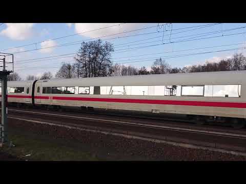Durchfahrt eines ICE 1 in Elstal