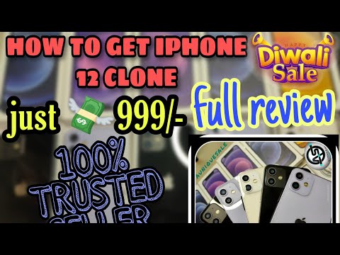 Iphone 12 Clone unboxing | Full review | Just 💸999/- | Diwali offer | High Quality Clone Copy Iphone